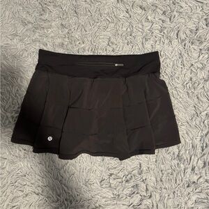 Lululemon Womens Black Pace Rival Skirt Skort Size 6 Athletic Tennis Yoga Preppy